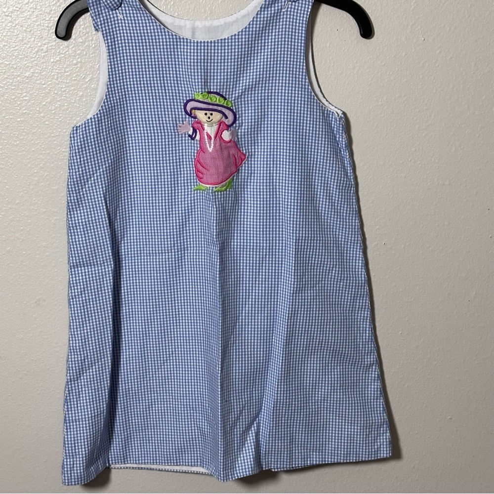 Girls Castles & Crowns Kids Blue Plaid‎ Dress size 5 - Picture 2 of 7